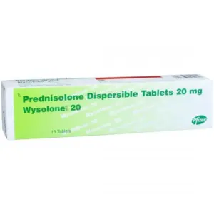 Prednisolone dispersible tablets 20 mg (Generic Deltasone)